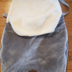 JJ Cole Bundle Me Winter Baby Car Seat Cover and Bunting Bag EUC